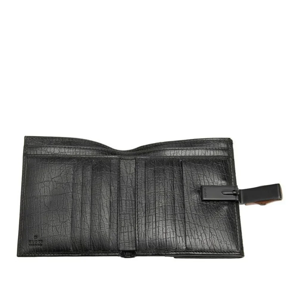 Gucci GG Canvas Bamboo Short Wallet